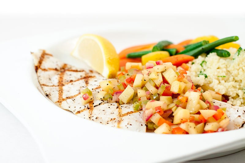 Foodservice Recipe - Haddock with Mango Salsa