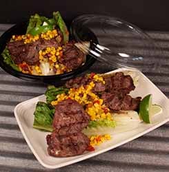 Southwest Steak with Corn Salsa & Grilled Romaine