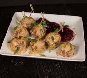 Swedish Meatballs with Cranberry Sauce