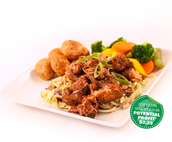 Food service recipe: Spicy Pork with Broccoli Slaw