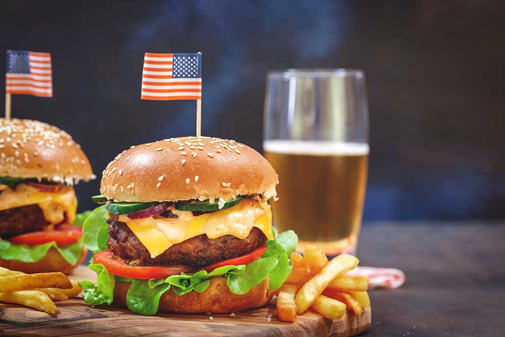 Fourth of July burger special