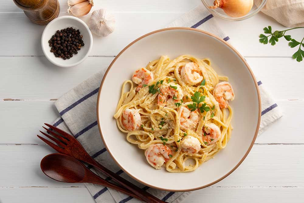 shrimp carbonara